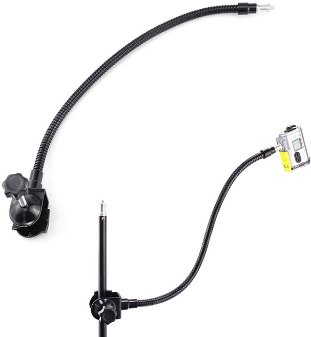 C형 고정 플렉시블 나사 암 거치대 스탠드 카메라 스트로보, 1개