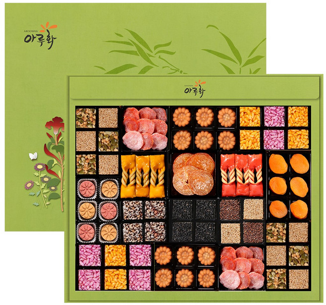 담양한과 아루화 명절 설 추석 한과선물세트 백리향 2단, 1세트