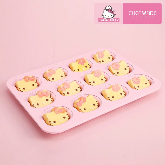 쉐프메이드 헬로키티 팬 틀 12구 (KT7042), 1개