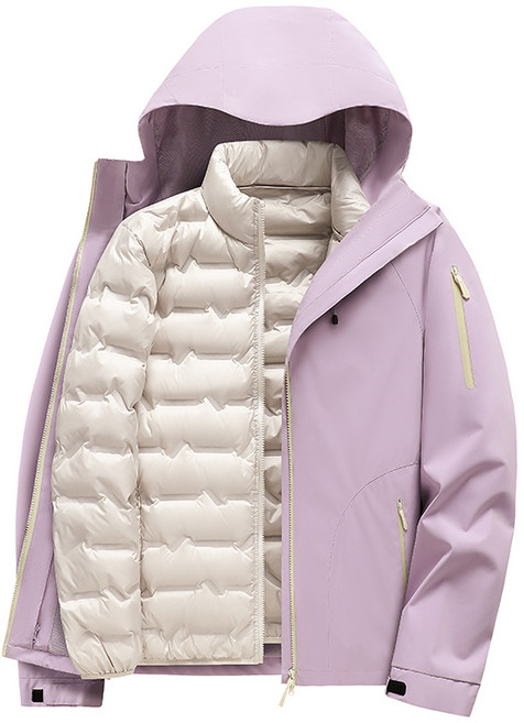 三合一衝鋒衣羽絨服 防風保暖登山夾克