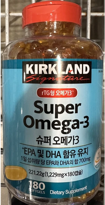 [코스트코] 커클랜드 시그니처 슈퍼 오메가3 알티지 180갭슐, 180정, 1개 - 쿠팡