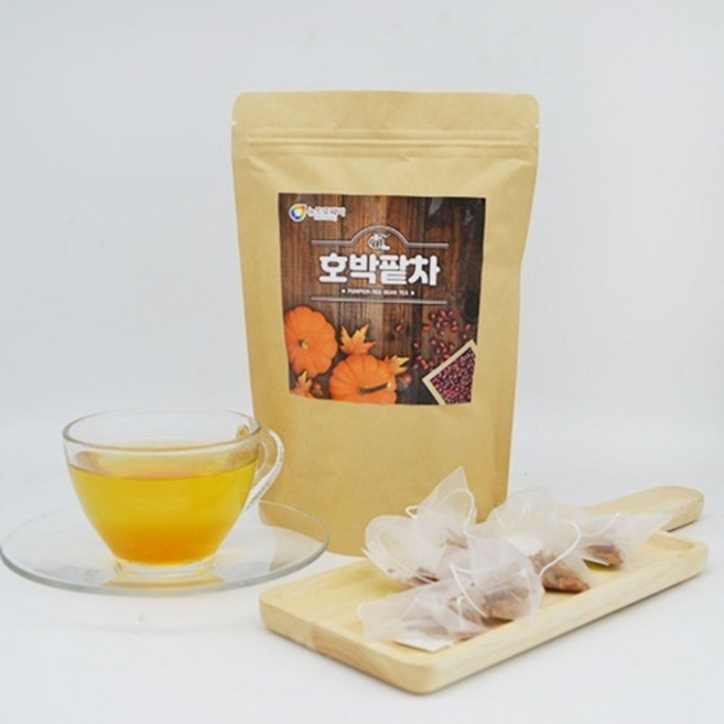 뉴트로웨이 호박팥차 건호박 팥 우엉 뚱보제거 여우티 마시는이너뷰티 임산부차, 1.5g, 60개입, 6개