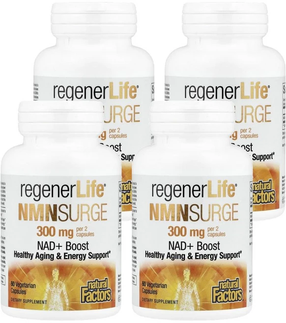 내추럴 팩터스 리제너라이프 NMN 서지 150 mg Natural Factors RegenerLife® NMN Surge 60정, 4개 - 쿠팡