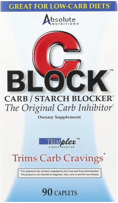 Absolute Nutrition CBlock™ 탄수화물/전분 차단제 90정, AbsoluteNutritionCBlock탄수화물전분차, 1개 - 쿠팡