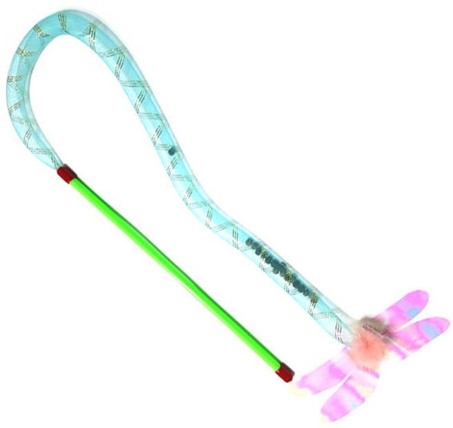 힐링타임 캣닢구슬 메롱스틱 밍크잠자리 고양이장난감, 1개