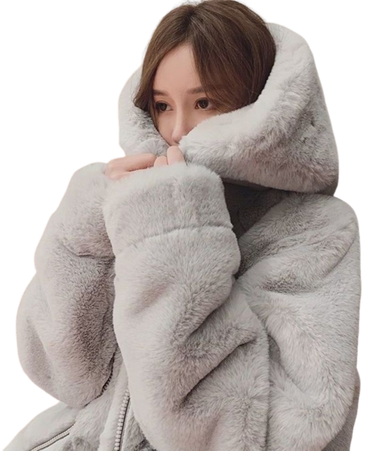 여성용 가을 겨울 후드 뽀글이 보온 집업 재킷 Women's Jackets 뉴타임즈