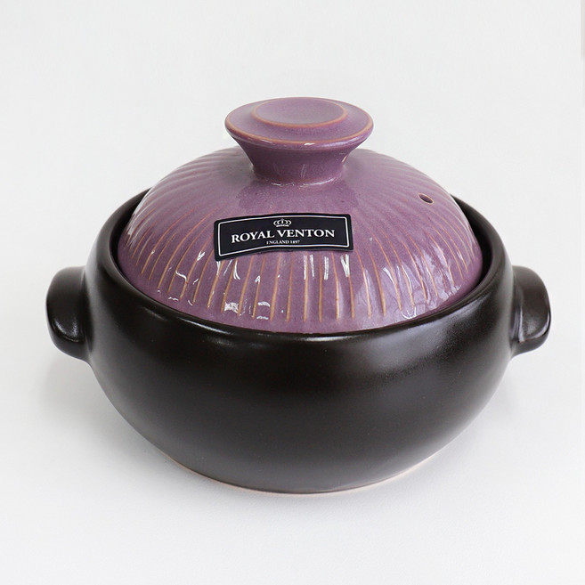 로얄벤톤 무균열뚝배기 내열냄비 (소소), 로얄벤톤 뚝배기 - 소소(라일락), 1개