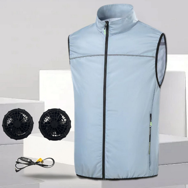 maomaodian에어컨 조끼 쿨조끼 선풍기 조끼 냉각 작업복 USB 선풍기 K-29