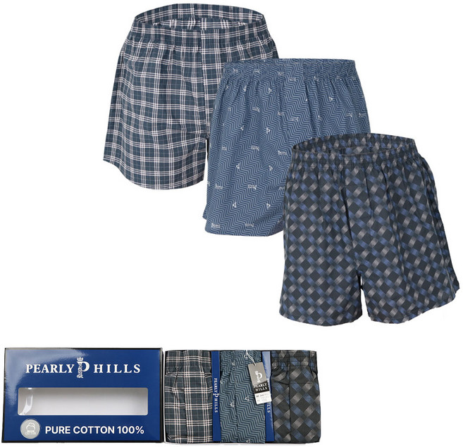 페리힐즈 순면 나염 트렁크 3매케이스