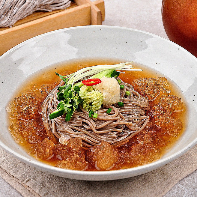 메밀소바 6인분세트 (면1kg+메밀장국 6봉), 1.24kg, 1세트