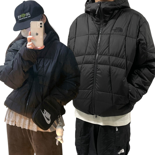 [국내매장정품] 노스페이스 웨이브 LT 온 자켓 공용 경량패딩 고프코어 커플룩