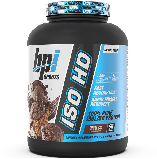 Bpi ISO HD 分離乳清蛋白 巧克力冰淇淋, 1個, 2.17kg
