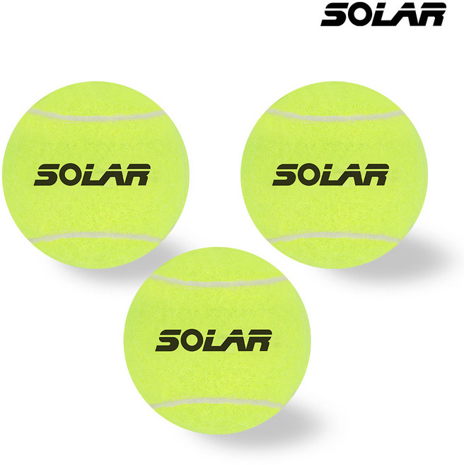 솔라 테니스공, 3개, 옐로우