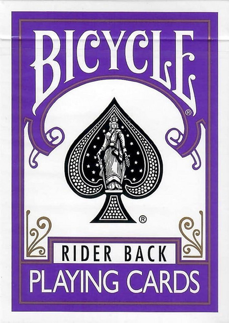 Bicycle 퍼플 라이더 백 플레잉 카드 덱 포커 사이즈 343612 6539872282, Bicycle 퍼플 라이더 백 플레잉 카드 덱 포커 사