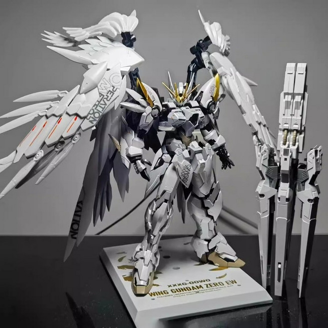 다반 Mega 1/48 건담 자쿠, 단일모델, 1100 MJH 스노우 화이트(워터데칼 베이스, 99개