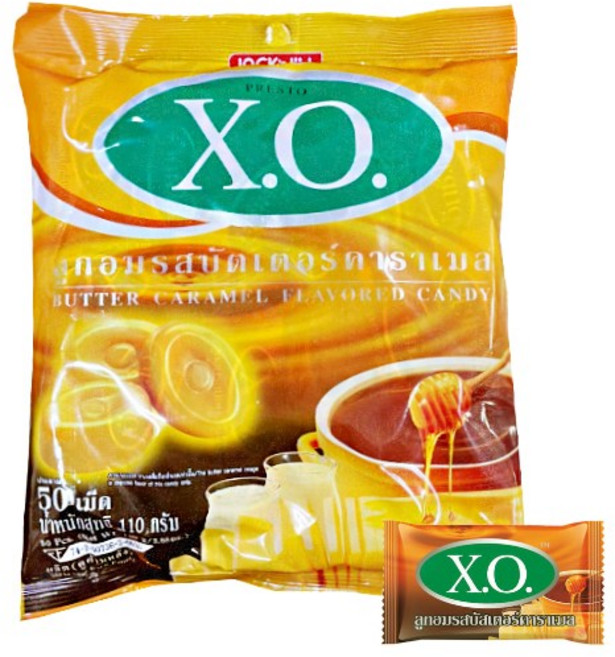 태국 XO사탕 엑스오 버터카라멜맛 캔디 110g 버터사탕, 1개