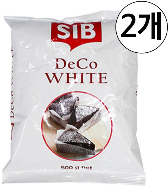 쿠킹스토리 데코화이트, 500g, 2개