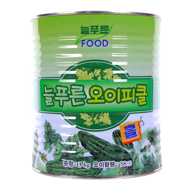 늘푸른 오이피클 홀 3kg, 1개