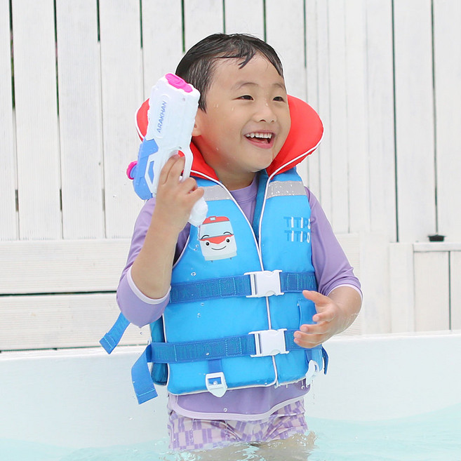 띠띠뽀 스윔자켓 어린이 유아 구명조끼 25kg, 1개