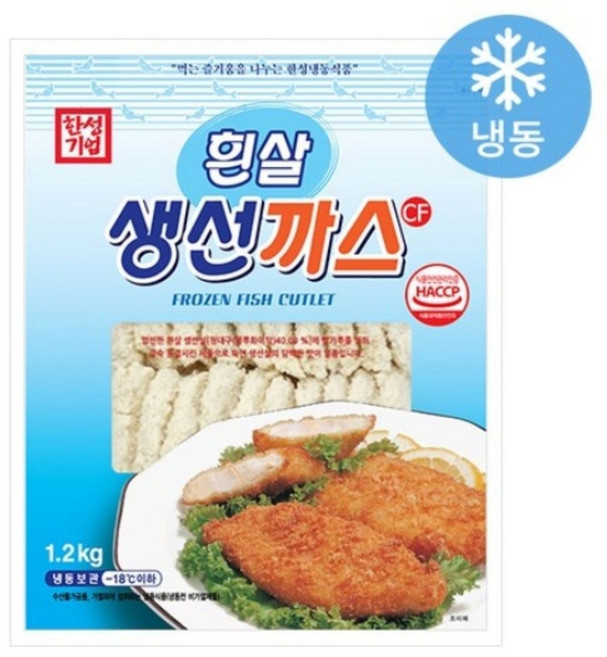 한성 흰살생선까스 1.2kg /대용량, 2개