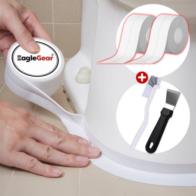 이글기어 초강력 틈새차단 방수테이프 곰팡이 방지 3종 키트, 1세트, EG006-화이트