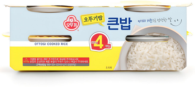 오뚜기 큰밥, 300g, 4개