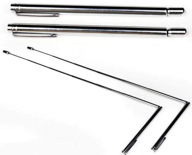 GS 휴대용 수맥 탐지 기 봉 엘로드 풍수지리 탐사봉 찾는법, 1개