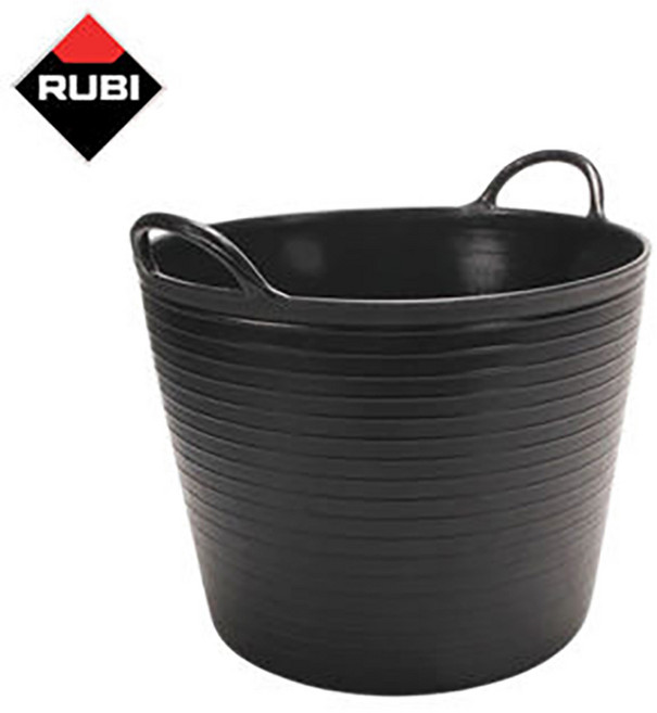 사모레통 미장용 시멘트 몰탈 교반통 고무 대야 루비 해비듀티 25L (88771)