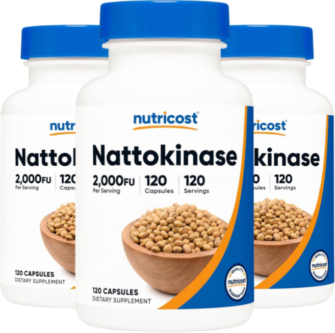 뉴트리코스트 나토키나제 2000FU 100mg 캡슐, 120정, 3개