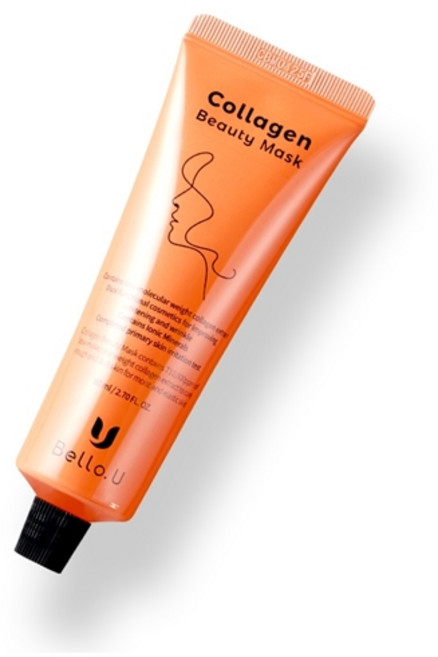 Bello.U 膠原蛋白撕拉面膜, 1個, 80ml