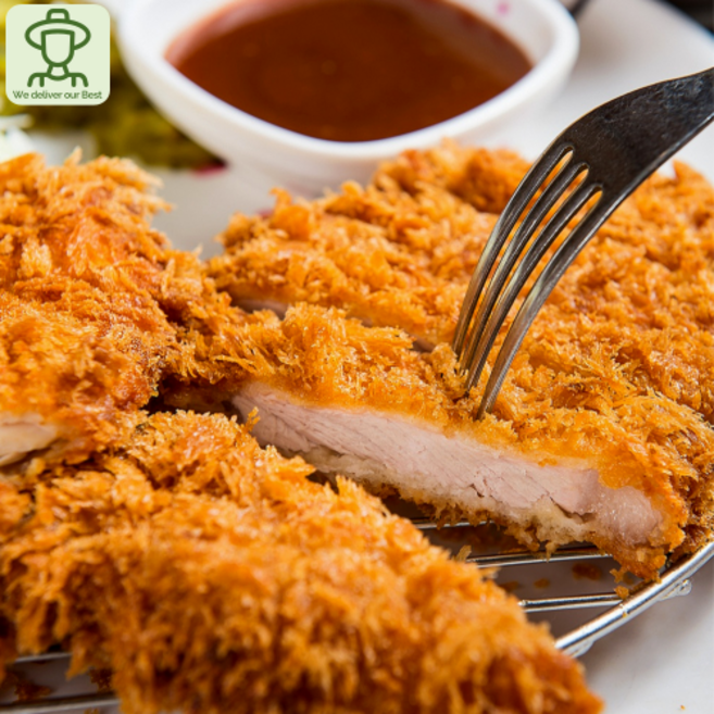 [GMD]송경수 쉐프 에어프라이어 국내산 돼지고기 수제 안심 돈까스 히레카츠, 3개, 120g