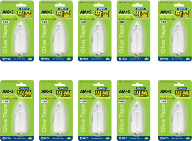 아모스 딱풀 테이프 리필용, 10개