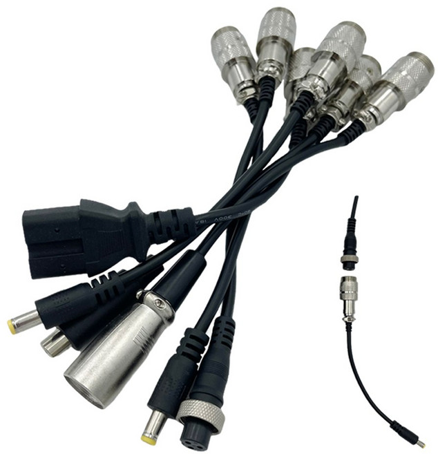 총총팩토리 직류전원장치 충전 항공단자 XT단자 변환 어댑터, 2번. 3핀 항공내경 12mm, 1개