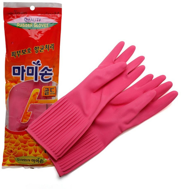 L사이즈 긴팔 고무장갑 세척용