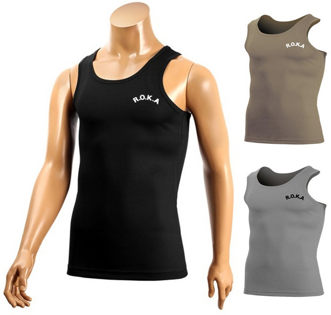 쿨론 나시 ROKA 로카 해병 특전 수색 백골 호랑이 거미 무지 스포츠 런닝 메쉬 민소매