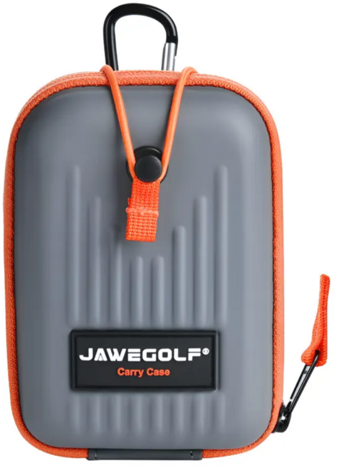 골프 거리측정기 케이스 호환 하드 EVA 파우치 휴대용 방수 보호 커버, 그레이+오렌지