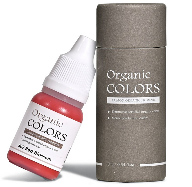 래쉬몬스터 오가닉 수지엠보 색소 아이라인 입술반영구 눈썹문신 스킨커버 10ml, 1개, [수지 머신] 302 레드블라썸