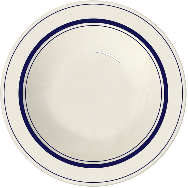 토탈하우스 카네수즈 도자기 오리지날 수프볼 9인치 파스타볼 쿠프 0879, 1개, 네이비