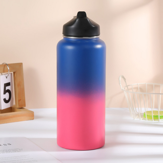 Hydro Flask 不鏽鋼保溫吸管杯, 粉色, 1套, 600L