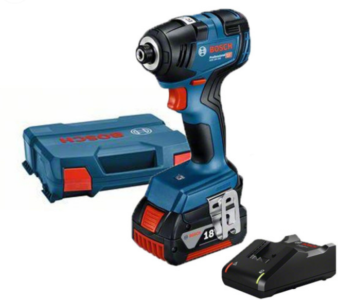 보쉬 GDR18V-200 충전임팩 드라이버 5.0Ah 1B 세트, 1세트