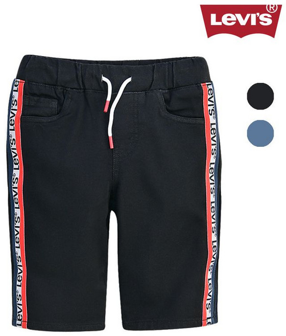 리바이스 키즈 로고테이핑 풀온데님쇼츠B V212PT382P 주니어