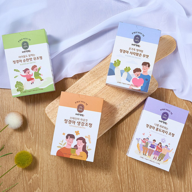 지리산농부들 조청 스틱 5종 생강도라지무홍도라지조청, 270g, 1개, 비기너(5종5개씩)