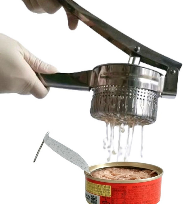 참치기름짜기 기름망 기름 짜기 채망 기름뺀 참치캔 참치샐러드 참치김치찌개 참치김밥 참치김치참치김치볶음밥 참치김치덮밥 참치주먹밥 고추참치 야채참치 대용량 살코기 싹짜요 스윗플래닛, 1개