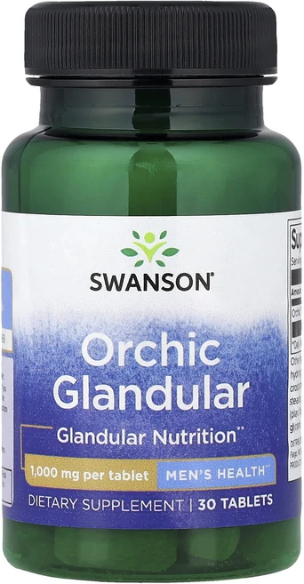 건강챙기세요 Swanson Orchic 선상 남성 건강 1000mg 30정 백살까지오래오래, SwansonOrchic선상남성건강1000mg30정, 1개 - 쿠팡