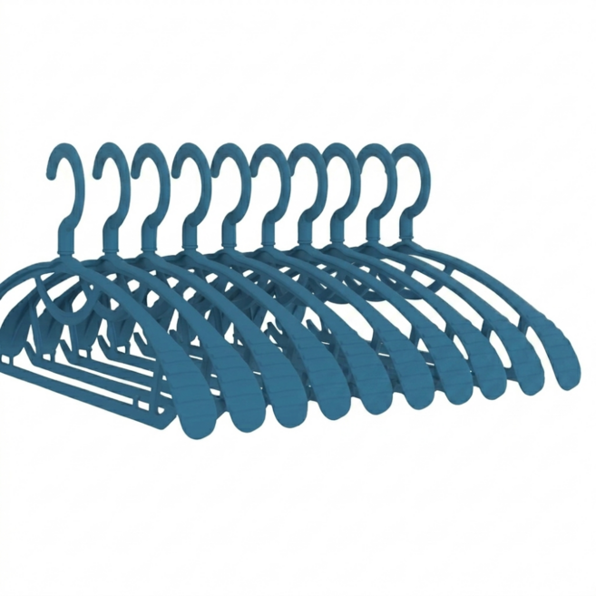 쿠빙홈 유니크 미끄럼방지 고강도 ABS 정장 옷걸이 20개 세트, 1세트, 블루
