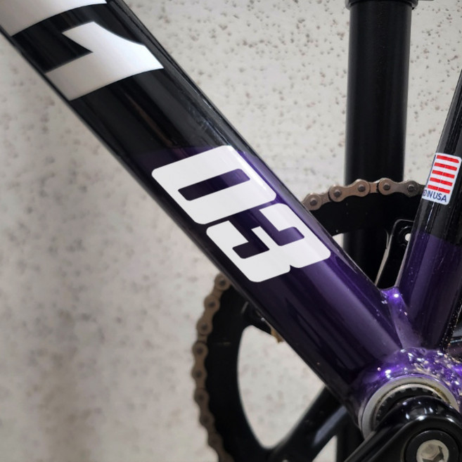 픽시 로드 자전거 넘버링스티커 동호회 숫자데칼, 1개, 미디움x검정