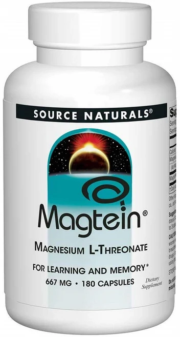 Source Naturals Magtein 소스 내추럴 마그테인 180캡슐, 180정, 1개 - 쿠팡