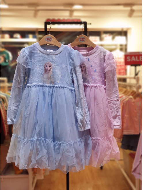 코코리따 24년 겨울신상품50% 디즈니 엘사 피치기모 원피스 CEOM24WG3 동수원