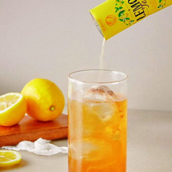 韓國 NO BRAND 水果茶飲 (水蜜桃紅茶/檸檬紅茶) 沖泡飲品, 1個, 檸檬紅茶14g【單包】, 14g, 1個裝