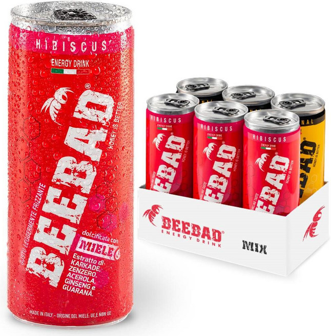 이탈리아 비배드 2종 네츄럴 허니 로얄젤리 프로폴리스 에너지 드링크, 250ml x 6개입, 1개